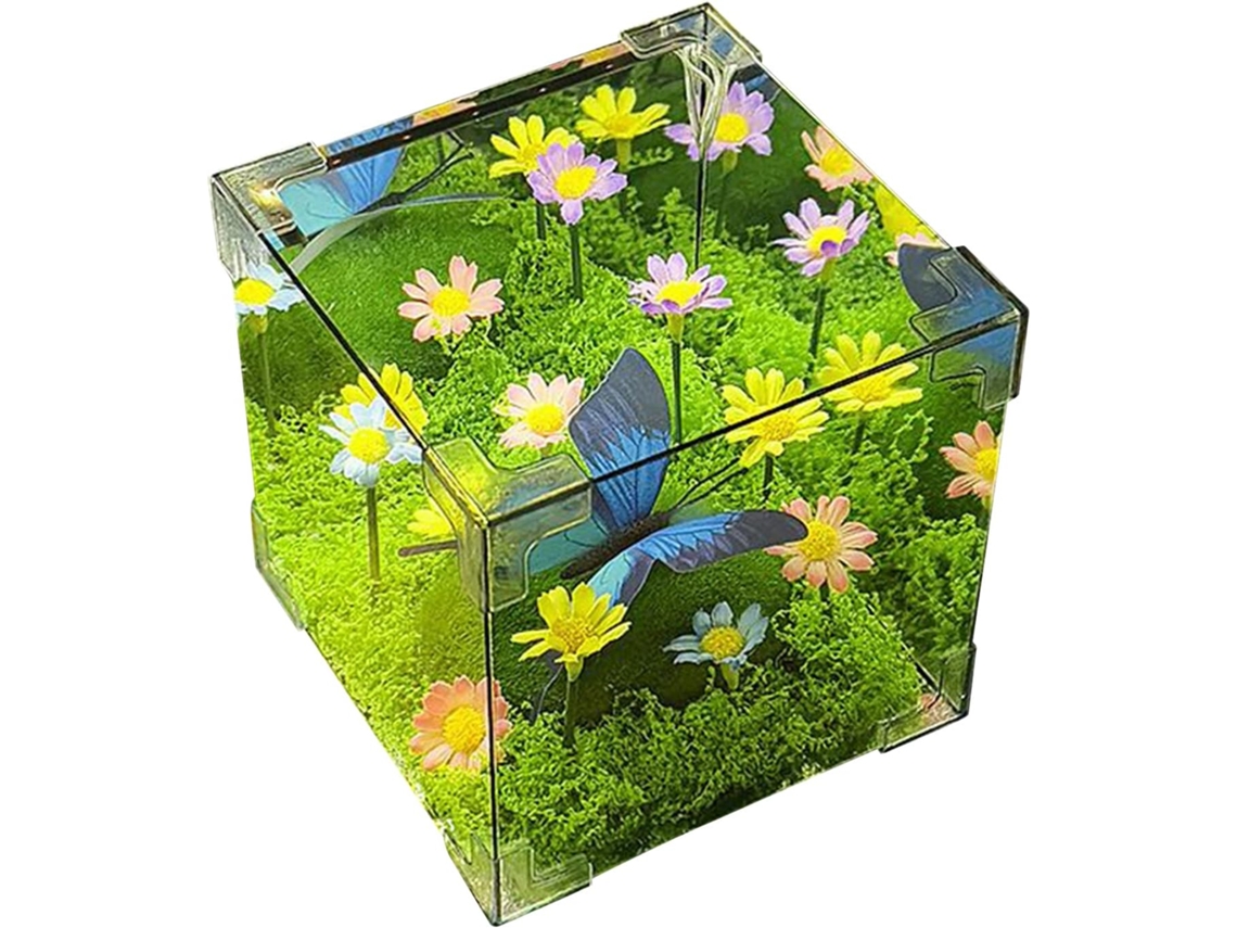 Luminária De Mesa Ou Escrivaninha Com Borboletas Iluminação Noturna.
