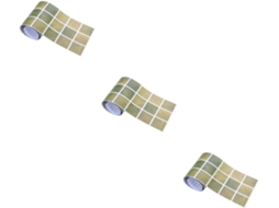 Conjunto De 3 Adesivos De Parede Com Efeito Mármore, Fáceis De Aplicar, Para Azulejos.