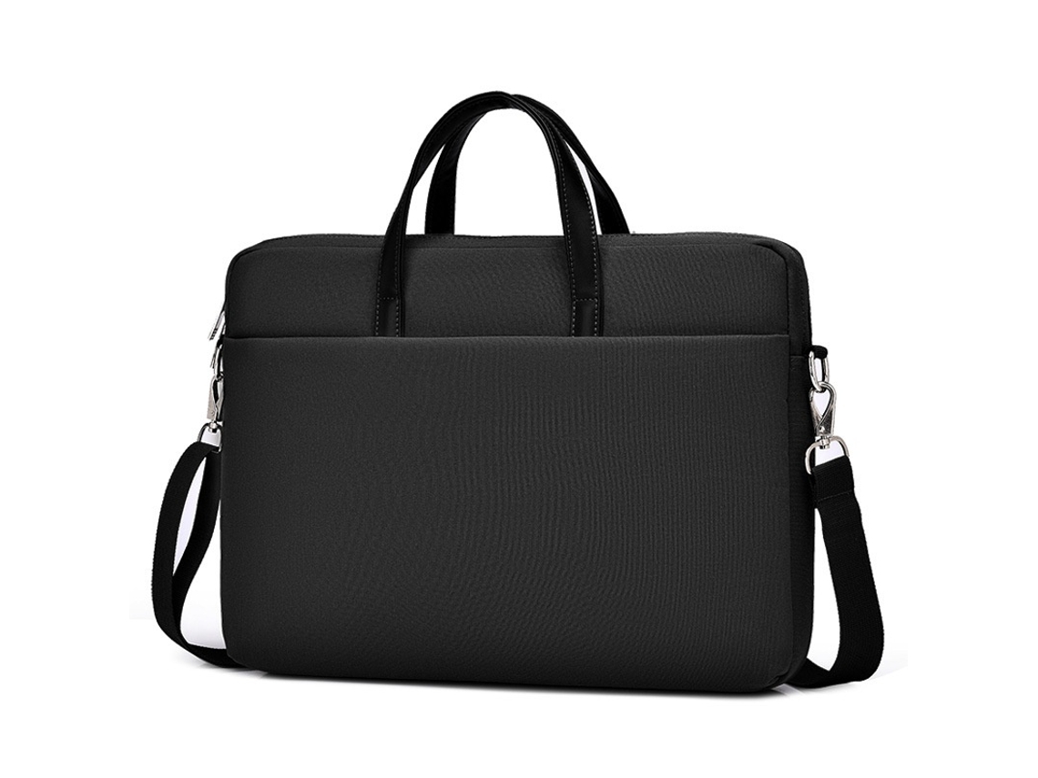 Bolsa Para Computador Portátil 13 Polegadas Impermeável Com Interior Macio E Bolso Auxiliar Preto Elysve