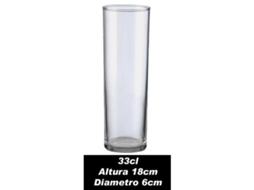 Vasos tuvo alto 18 cm 33 cl caja 24