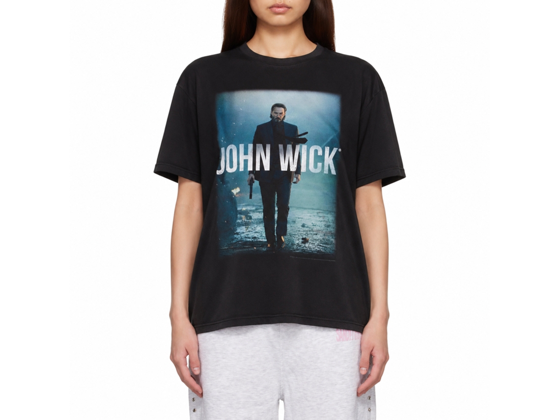 Rockinstone John Wick Dvd Cover Art Black Adult T-shirt Size:s