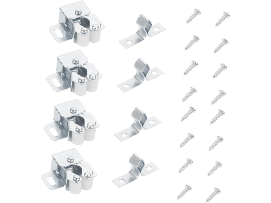 Conjunto De 35 Fechos Porta Armário Popetpop, Resistentes, Em Aço Laminado A Frio, Com Roletes Duplos, Ideais