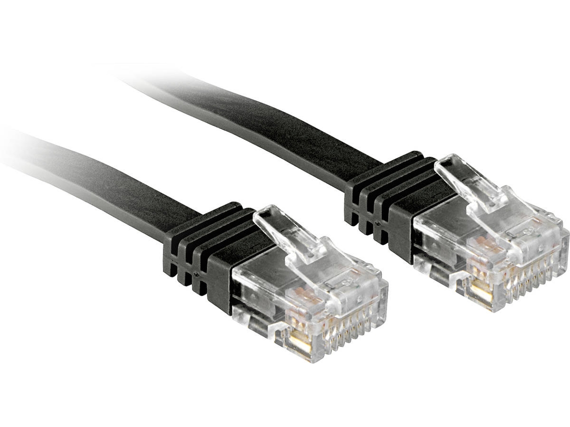 Cabo de Rede LINDY (RJ45 - 2 m - Preto)