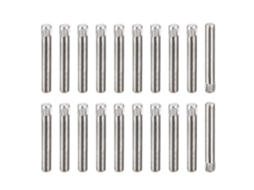 Pinos de aço inox 304 3x22mm, 50 peças, cabeça chanfrada CHABERLU