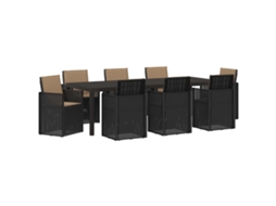 Maison Exclusive - Conjunto De Jantar Para Jardim 9 Unid. Pp