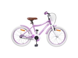 Vidaxl Bicicleta Infantil 18 Polegadas Para 5-7 Anos Roxo