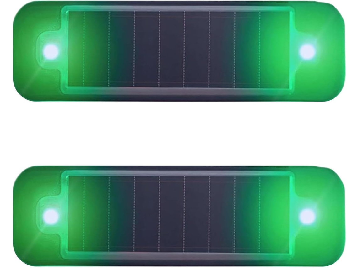 Alarme Solar Para Carro – Pacote Com 2 Luzes De Advertência Led, Luz De Segurança Falsa Antifurto Movida A Energia Solar
