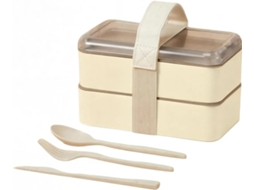 Marmita Portátil Tipo Bento, Própria Para Micro Ondas, À Prova De Vazamentos, Com Compartimentos Divididos E Utensílios