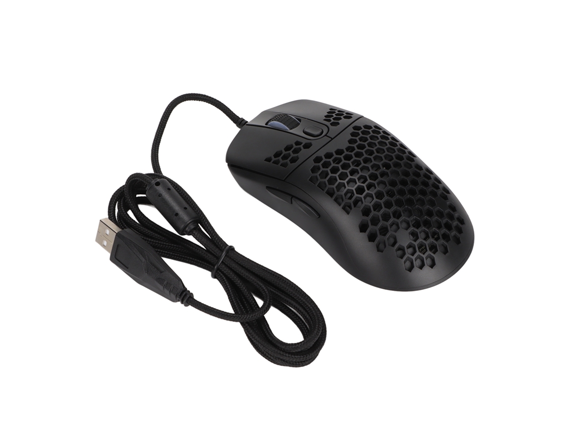 Aetheria rato Mecânico Gamer com Iluminação Rgb 6400dpi Fio Usb Ergonômico Honeycomb para Pc Laptop
