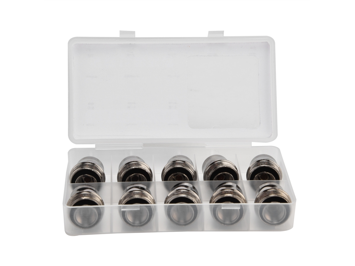 Kit com 10 conjuntos de consumíveis para plasma, eletrodos, bicos de corte e acessórios para tocha de soldagem.