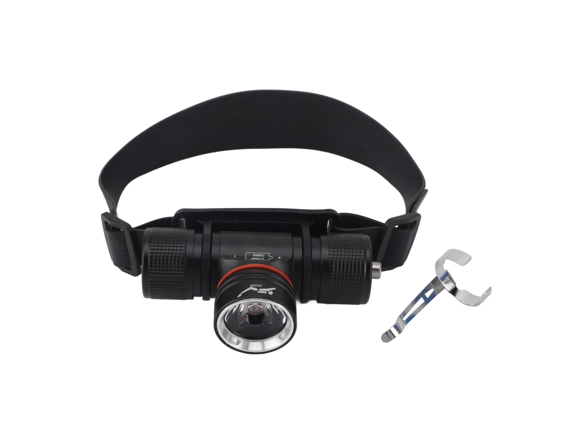 Lanterna de Mergulho IPX68 1200lm 3 Modos 80m Impermeável | S/MARCA