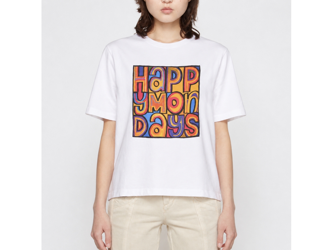 Happy Mondays Greatest Hits T-shirt White Classic Unisex Adults Size:s