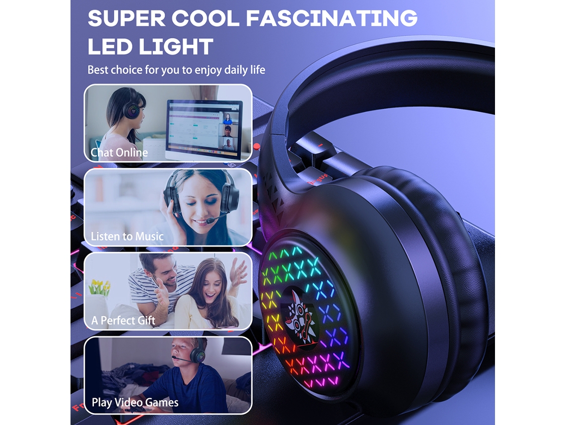 Fone De Ouvido Gamer Onikuma Com Microfone E Led