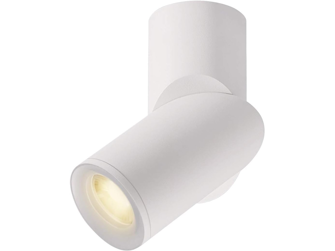 Luminária Led De Cilindro Ajustável, Construção Em Alumínio Fundido, Escurecimento Suave E Contínuo, 12 W, Holofote De Teto Para Escritório Interno, B