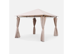 3X3M Arboreto com Cortinas Bege SWEEEK