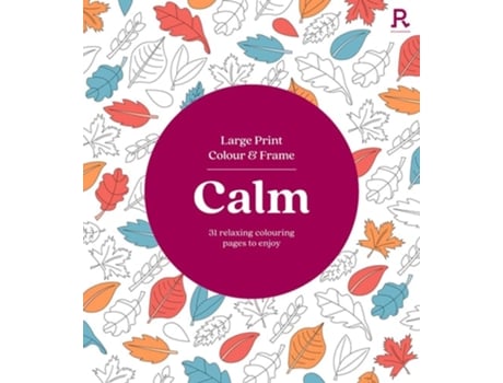 Livro Large Print Colour amp Frame - Calm de Richardson Puzzles and Games (Inglês)