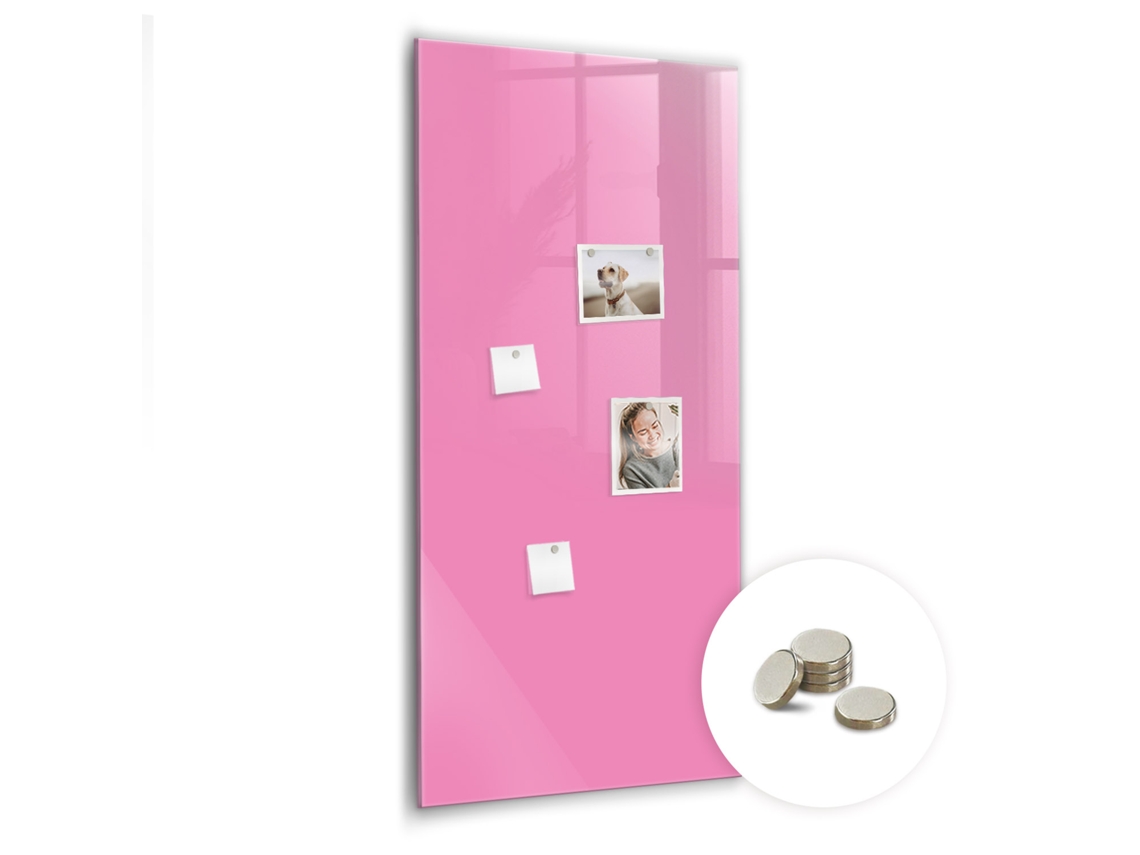 Quadro Magnético De Parede Rosa Para O Quarto Das Crianças Espelharte (60x120 Cm)