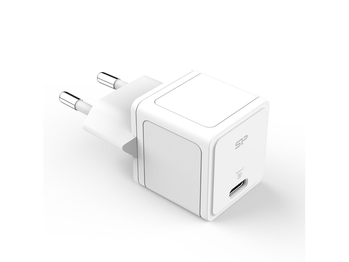 Carregador de Parede SILICON POWER QM12 (Branco - Tomada EU - USB-C x 1)