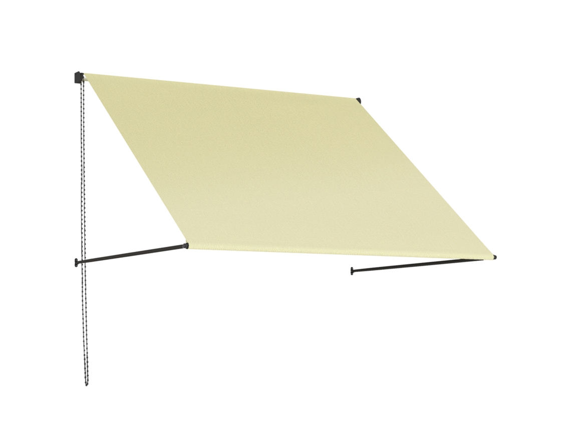 Toldo retrátil manual 295x245 cm com manivela e ângulo 45° LAMAISON