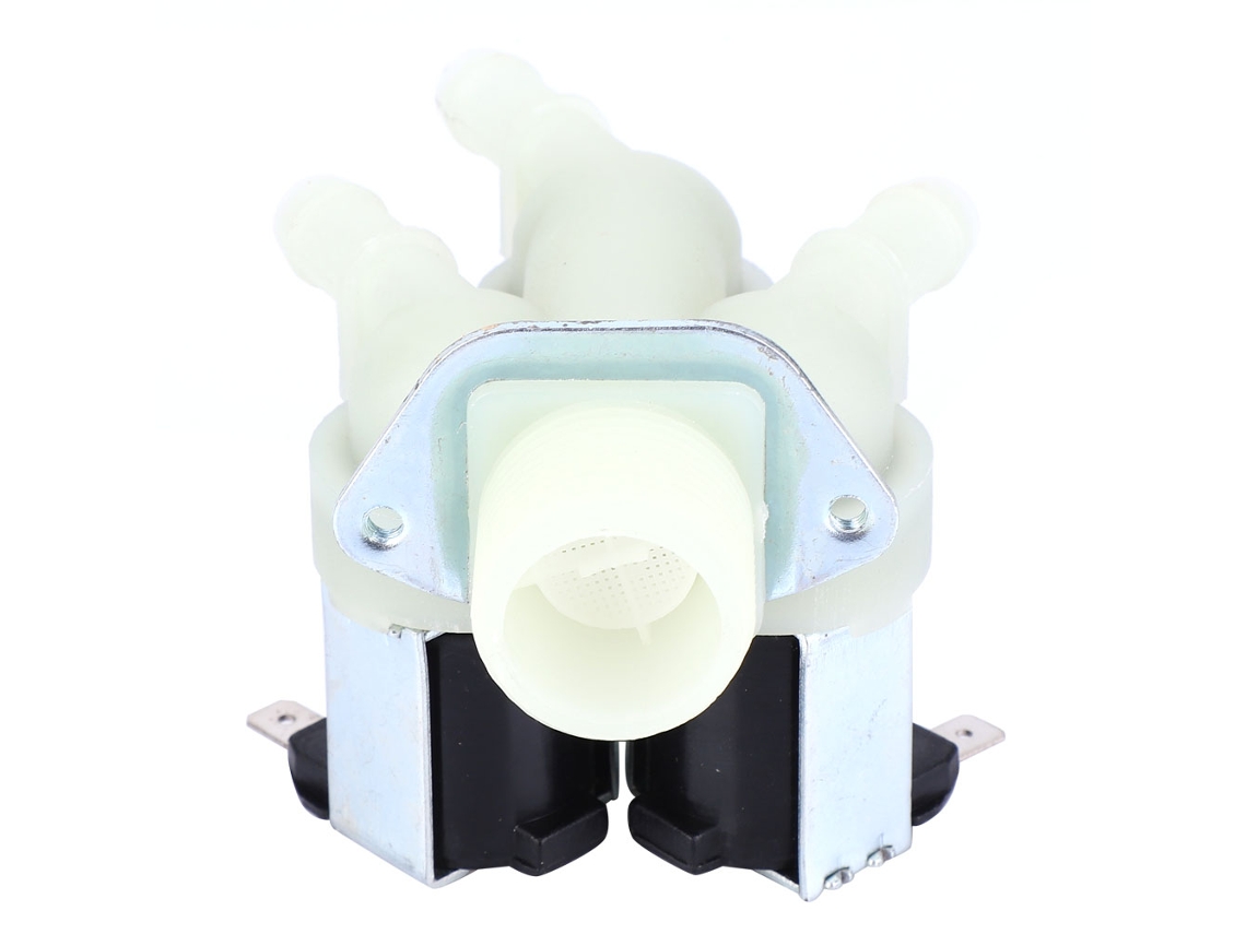 Válvula Solenoide Elétrica De Plástico Laxiscreed Com 1 Entrada E 3 Saídas, Normalmente Fechada