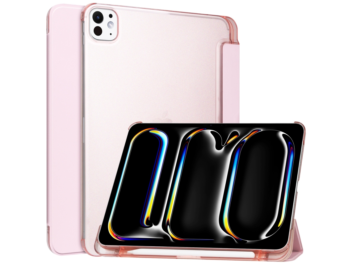 Capa Para Apple Ipad Pro 112018/2020/2021/2022 Com Porta-caneta Rosa