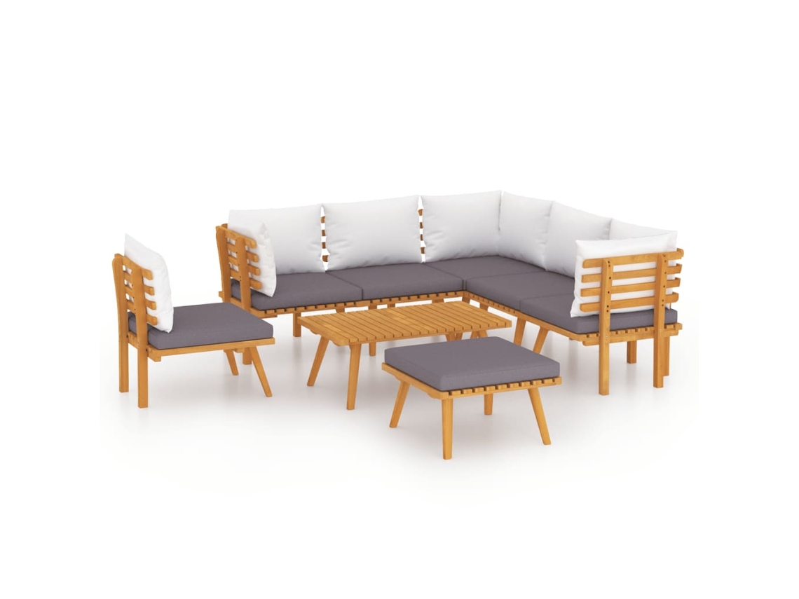 Garden Lounge Set, Garden Lounge Sets Vidaxl Marrom Madeira De Acácia (n/a)