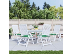 Vidaxl Almofadões P/ Cadeiras Jardim 6pcs 40x40x3 Cm Oxford Verde