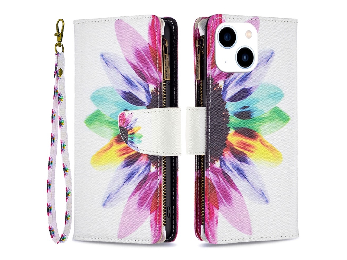 Capa Para Iphone 15 Pele Sintética Amarelo