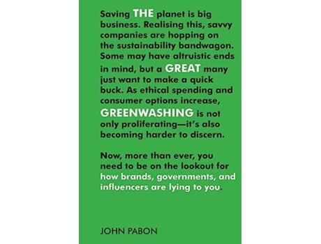 Livro The Great Greenwashing de John Pabon (Inglês)