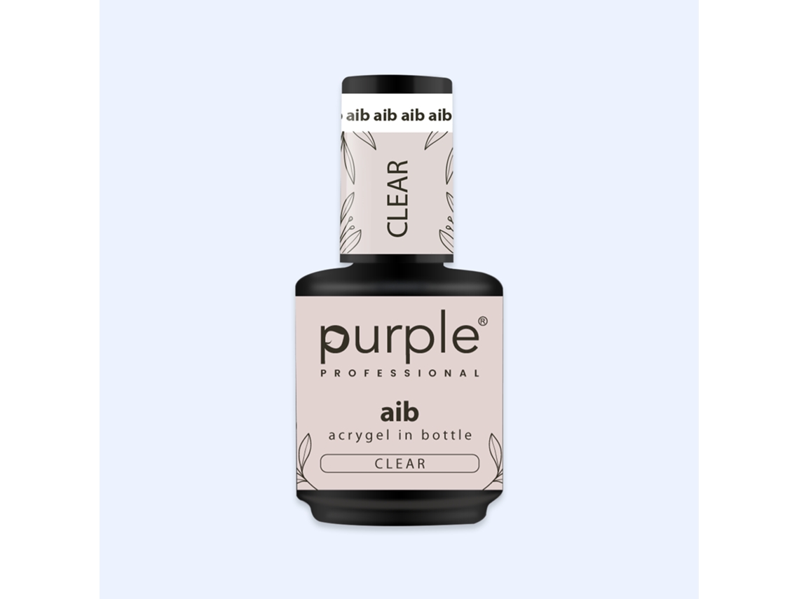 Aib Acrygel em frasco transparente roxo