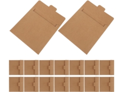 Robustos E Sólidos Lote De 20 Pochettes Carrées Em Papel Kraft Encouches Scrapbooking Armazenamento Diário