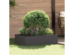 Vidaxl Acabamento Para Gramado 100 X 60 X 35 Cm Aço Preto