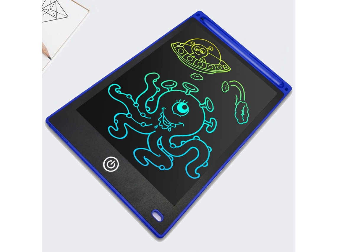 Quadro De Desenho Eletrônico 12 Polegadas , Bloco Escrita Para Crianças, Rabiscos Com Tela Colorida Aquaforge (brilho Aumentado Em 20)