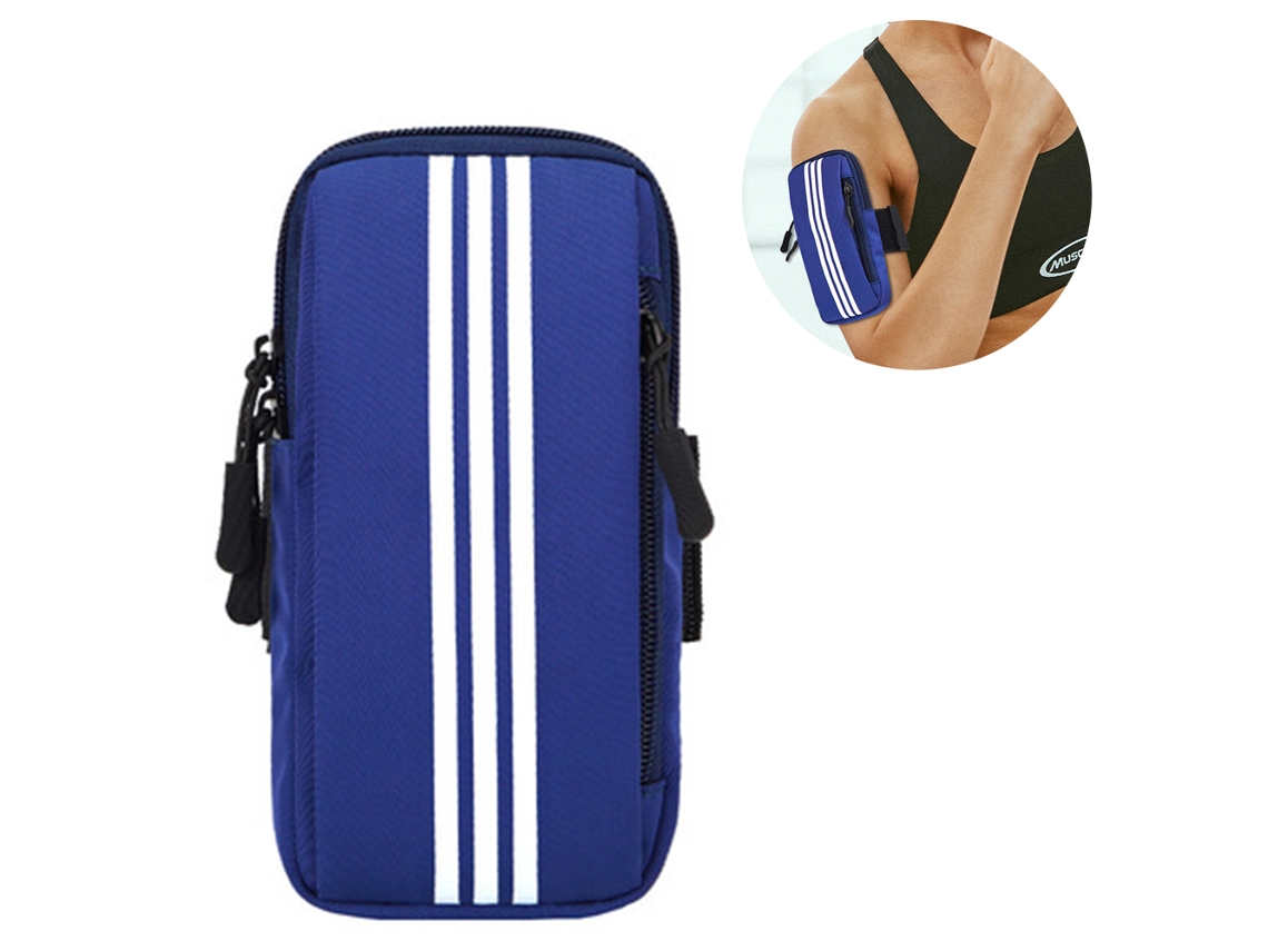Ax3015 - Braçadeira Para Celular Para Corrida - Azul