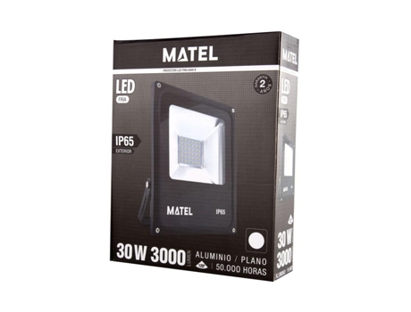 Projetor Led Preto 30W Luz Fria