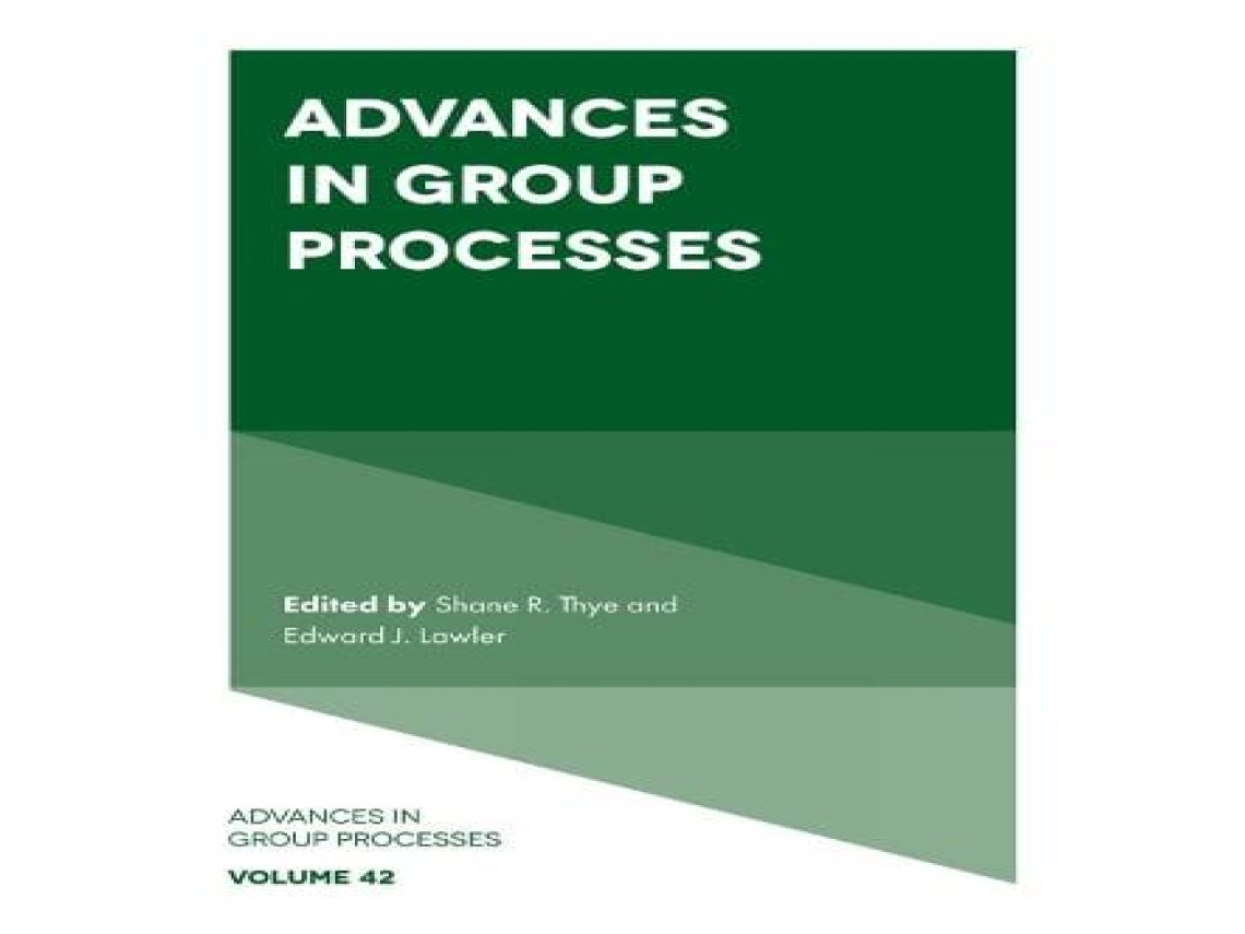 Livro Advances in Group Processes de Emerald Publishing Ltd (Inglês)