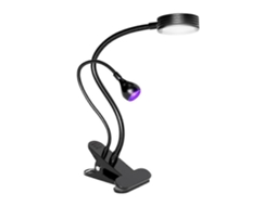 3w Led Uv Dual Lamp In One Nail Art Lighting Gel Polish Curing Brightness Adjustable Portable GOKOCO