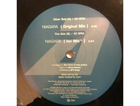 Vinil Niagara, Nico Parisi Atmoz