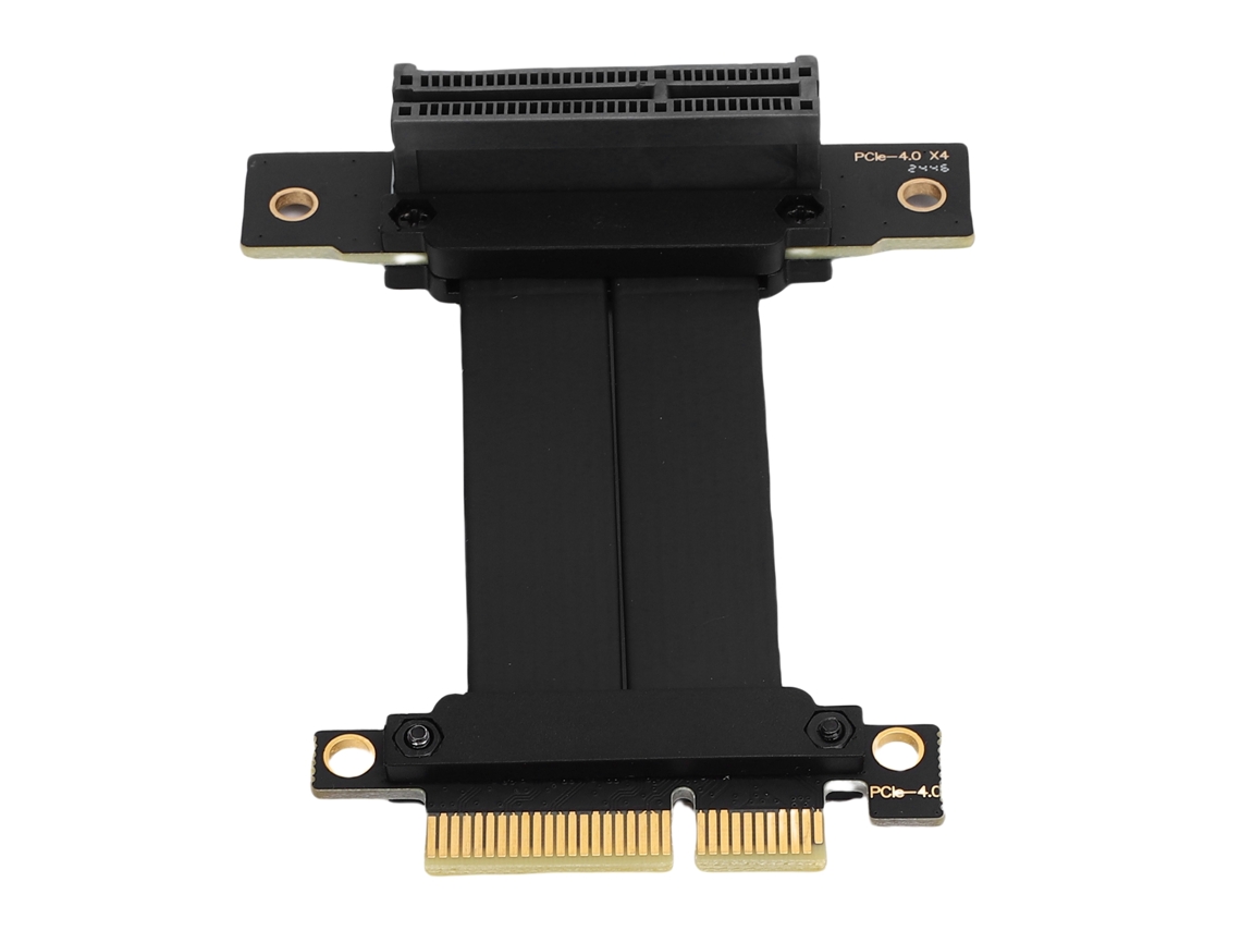 Cabo De Extensão De Placa De Vídeo Gen 4 Gpu Pcie 4.0 X4 Riser Cable 8gb/s 90 Graus 10cm