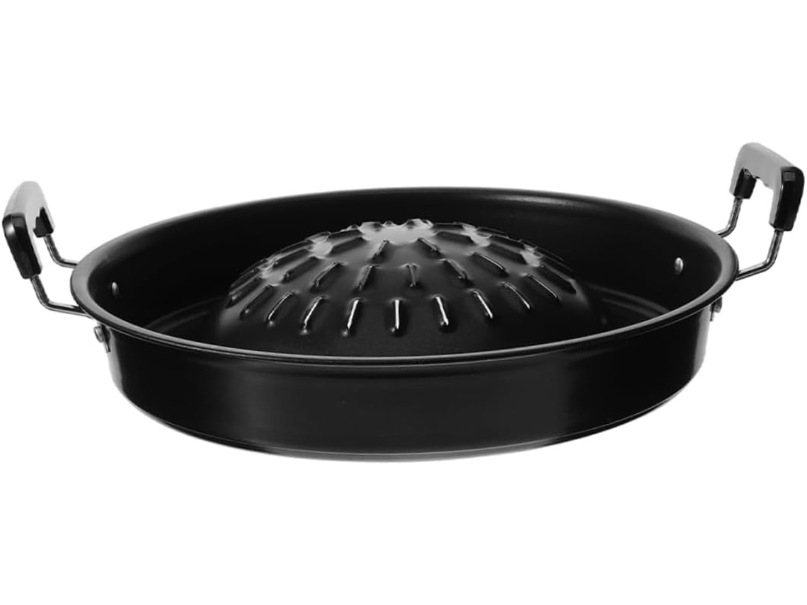 Grelha Coreana Para Churrasco, Bandeja De Metal Multifuncional, Ferro Resistente Gokoco