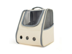 Mochila para Animais de Estimação, Portátil, Cinza AQUAFORGE