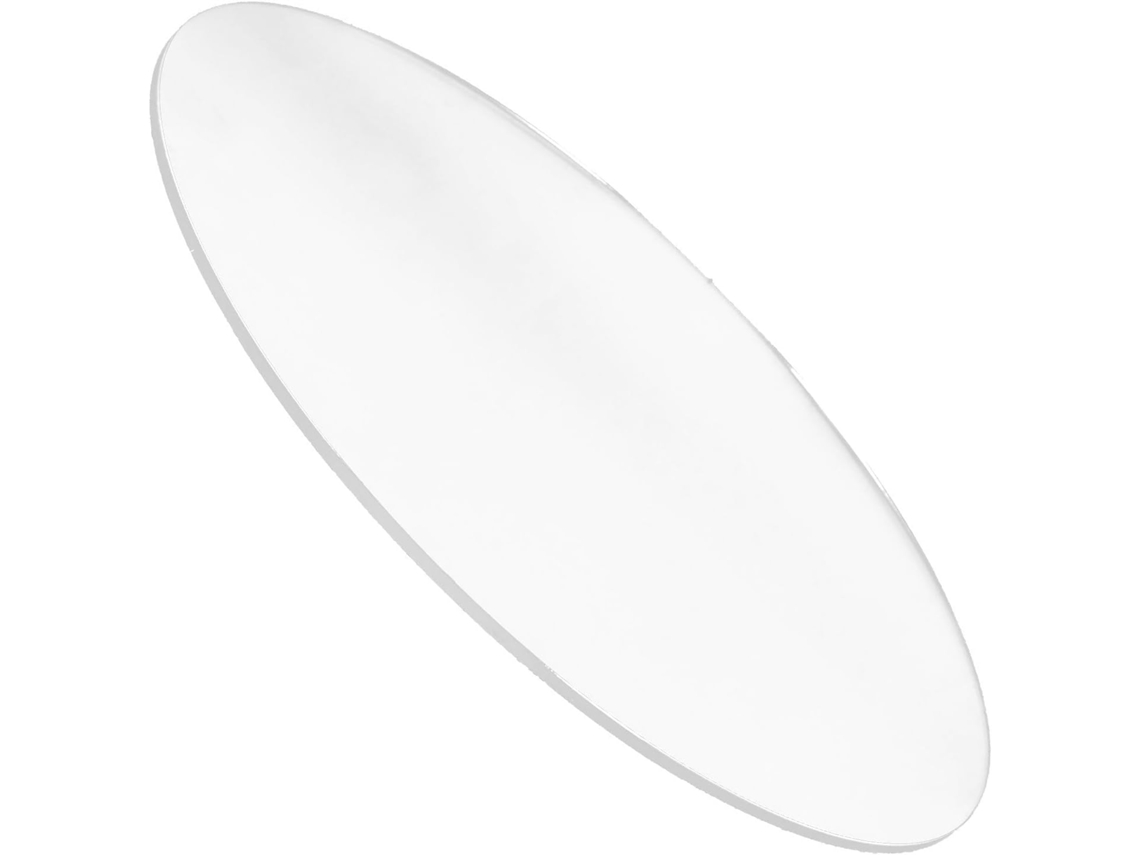 Disco De Acrílico Transparente Redondo Vanzack, 21cm De Diâmetro, 3mm De Espessura, Base Circular Para Bolos, Prato Para