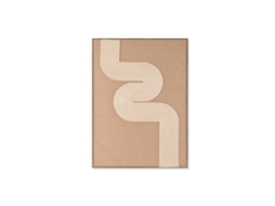Moldura Moderna 3d em Espuma de Juta Natural, 103 X 4,5 X 143 Cm ALEXANDRA HOUSE LIVING
