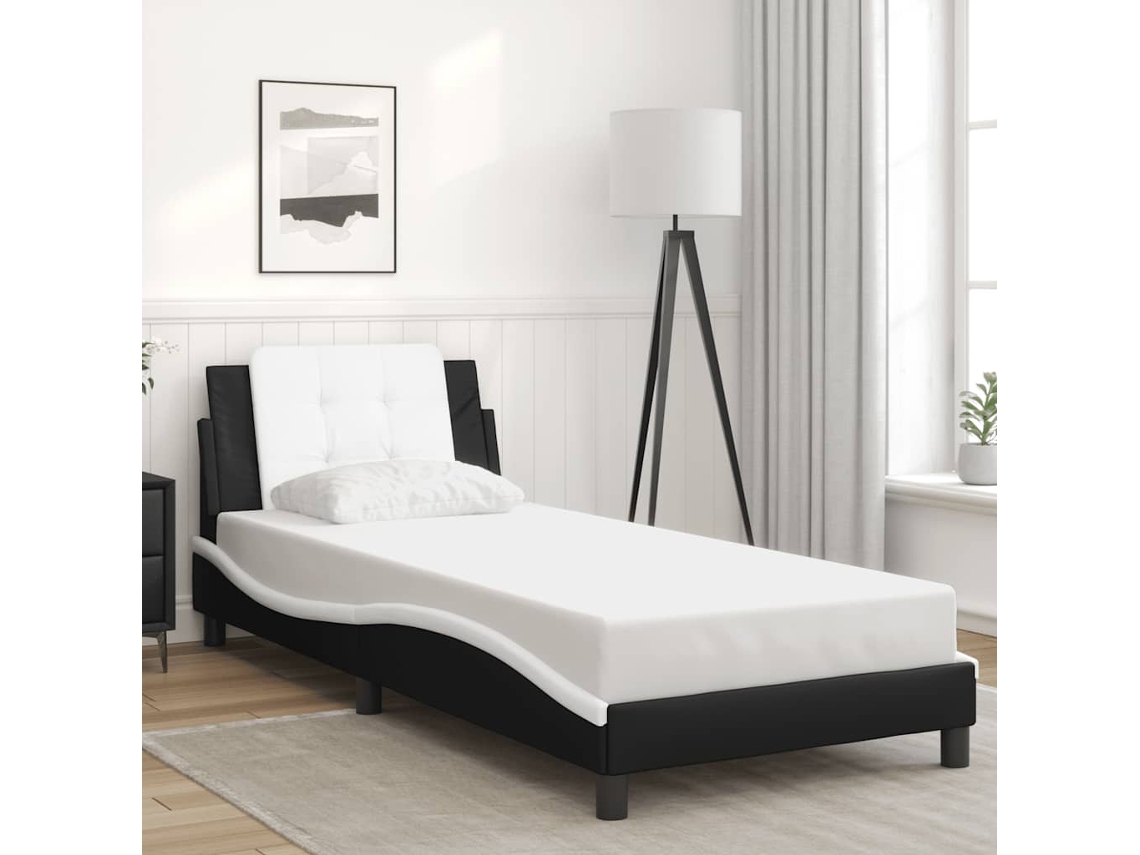 Vidaxl Estrutura De Cama Sem Colchão Zadar Couro Artificial 90x190cm