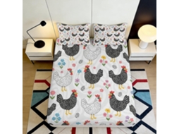 Conjunto de Cama com Estampa Floral 3d Gali Microfibra Fronha 200x25cm