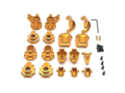 Gold Conjunto Peças Metálicas Aprimoradas Hb Toys R1001 R1002 R1003 1/10 Rock Crawler Off road Climbing Truck Rc Cars Models Spare Parts MDUG