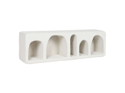 Estantes HOME ESPRIT Branco Abeto Madeira Mdf 100 X 18 X 30 Cm de Parede
