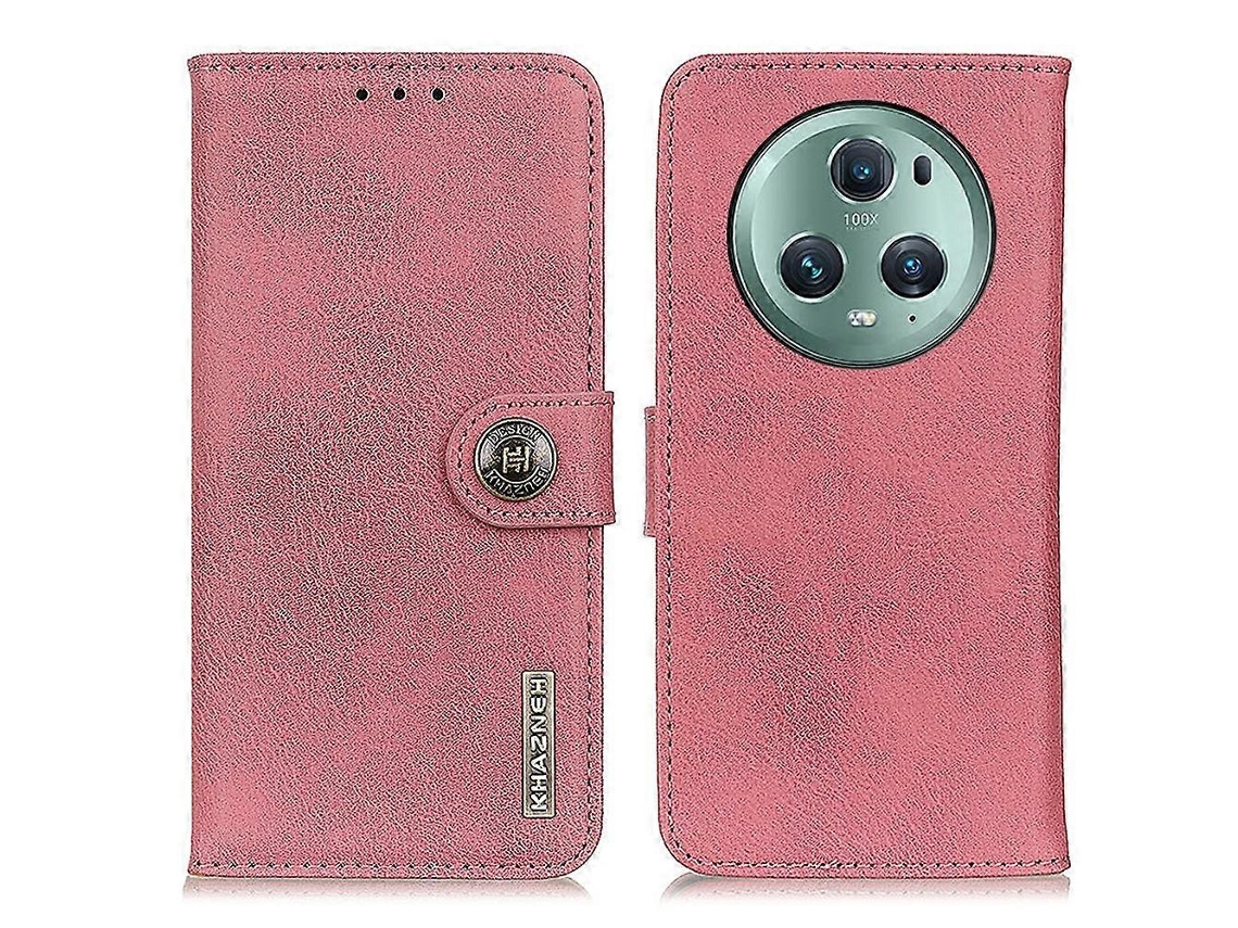 Capa Para Celular Com Textura De Couro Bovino Para Honor Magic5 Pro
