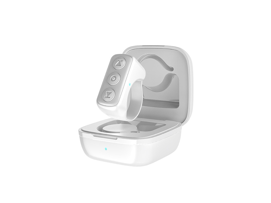 Comando Para Virar Páginas Compatível Com Kindle App/iphone/android Branco Elysve