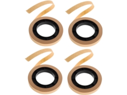 Fitas Para Notas De Papel, 4 Rolos, Design Compacto E Material Kraft Para Organização Em Instituições Financeiras